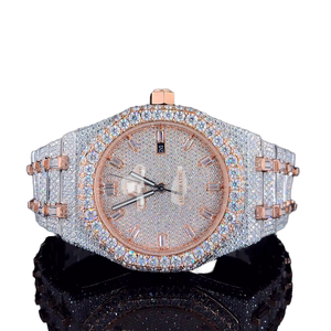 Reloj de Pulsera de Cuarzo de Lujo Deportivo y Elegante de Acero Inoxidable de 41 mm con Esfera de Piedras Brillantes para Bodas - Product Image 1