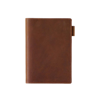 Reliure à spirale A5 en cuir PU avec logo personnalisé 100 feuilles de journal planificateur quotidien à boucle magnétique pour cadeau d'affaires