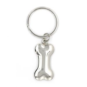 Llavero Personalizado de Aleación de Zinc con Baño de Níquel, Bajo MOQ, Diseño 3D de Hueso de Perro, Anillo Metálico para Llaves - Product Image 3