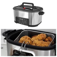 Cuisinières multifonctions GTMC06, cuiseur à pression électrique 30 Kpa, friteuse 8 programmes, 1400 Watts, température réglable 50-240 ℃