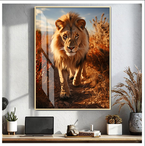 Raum dekor Ideen Moderne Wand kunst Gemälde Tier Löwe Dekorative Home Design Kristall Porzellan Malerei - Product Image 2