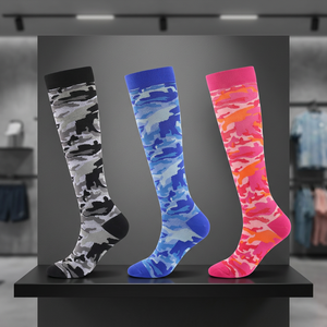 Men's Sports Crew <b>Socks</b> Taiwan Made Spandex Nylon Cotton Blend Mid-Calf Running Training Athletic <b>Socks</b> - Product Image 1