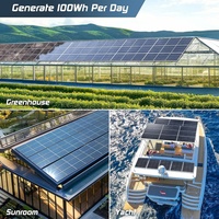 CE RoHS panel surya Mono daya 12v 18v 24v, kit perjalanan panel surya 50W 100W 300w 330w 350w 400w