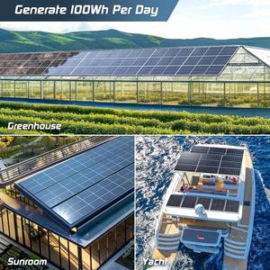 CE RoHS 12V 18V 24V PV-Mono-Solarmodule 50W 100W 300W 330W 350W 400W 500W Solarpanel-Reiseset - Product Image 6