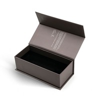 Boîte à rabat magnétique à revêtement UV 50ml 100ml Emballage cadeau magnétique pour étiquette d'impression de sérum Boîtes en papier pour bouteilles de soins de la peau