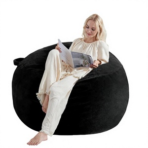 Funda <span class=keywords><strong>de</strong></span> Silla Tipo Puff <span class=keywords><strong>de</strong></span> Diseño Contemporáneo y Cómodo, <span class=keywords><strong>de</strong></span> Una Plaza, Sin Relleno, para Adultos - Product Image 1
