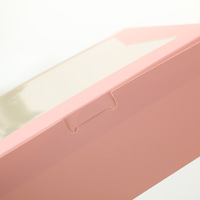 Geschenkbox grenzüberschreitend – konforme rechteckige Fensterbox, minimalistischer Stil, lebensmittelechte weiße Kartonverpackung für