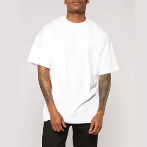 Plain Dyed Wholesale Pro Club Men'S T-Shirts Blank Custom Heavyweight Unisex Tshirt Heavy Weight White Cotton T Shirt For Men