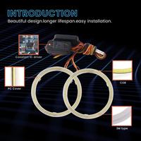 12V 60MM 70MM 80MM 90MM 100MM phare diurne voiture yeux d'ange Led Halo anneau phare DRL lumières Led
