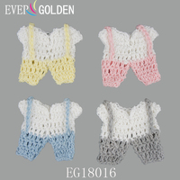 EG18106 5X5CM Handgefertigte Mini-Strickstrampler 100% Baumwolle Elegantes Babyparty-Halloween-Geschenk zur Ankündigung des Babynamens