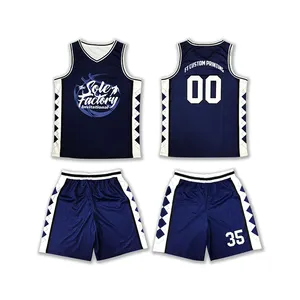 تصميم OEM بدلة جيرسي كرة السلة والتسام طباعة شعار الشباب اسم مخصص