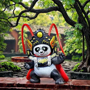 นวัตกรรมของเล่นแบบบีบอัดบนเดสก์ท็อปของเล่นแพนด้ารูปหน้าเปลี่ยนแบบอินเทอร์แอคทีฟ4แบบของขวัญสำหรับการท่องเที่ยวทางวัฒนธรรมที่สมบูรณ์แบบ - Product Image 4