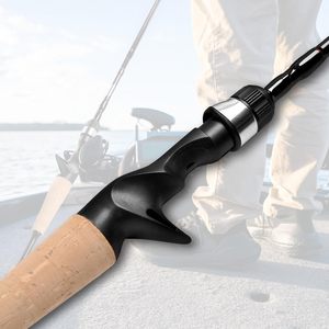 Canne à pêche longue portée en carbone, 3 sections, 3,3m, 3,6m, 3,9m, canne de voyage rigide pour la pêche au lancer - Product Image 6