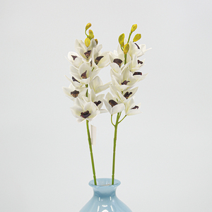 Orchidée Cymbidium Artificielle Faite à la Main de Haute Qualité de Nouvelle-Zélande en Gros pour Décorations de Remise de Diplôme, de Noël, d'Hôtel et d'Usage Domestique - Product Image 2