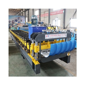 Machine de profilage et de cintrage intégrée pour tôles de toiture, composants de haute qualité, PLC et moteur pour un contrôle de précision. - Product Image 2