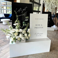 Support de panneau de mariage en acrylique de luxe pour débutants, pour liste des invités et guide de mariage
