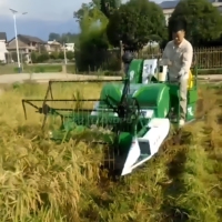 Tracteur monté riz paddy Mini moissonneuse-batteuse riz blé maïs soja moissonneuse Chine haute productivité