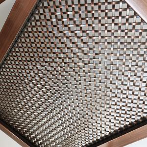 Rete Decorativa in Rame Antico per Ante di Mobili in Acciaio e Rete di Rame a Dubai - Product Image 6