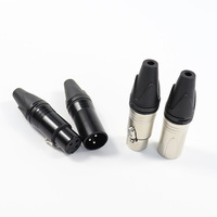 Connecteur Audio XLR 3 broches, 5 pièces, mâle/femelle