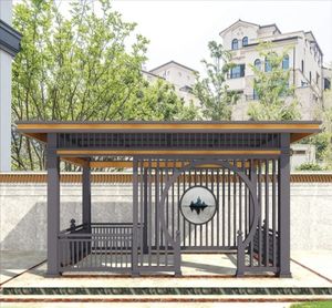 Kit <span class=keywords><strong>pergola</strong></span> en aluminium pour gazebo <span class=keywords><strong>4x3</strong></span> 3x4, auvent de toit électrique intelligent d'extérieur rétractable - Product Image 6