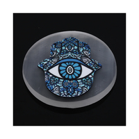 Plaque de chargement en cristal de sélénite naturelle avec symbole gravé Chakra Tree Of life Energy