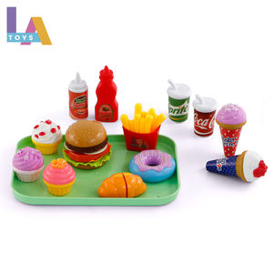 Longthuy Hecho en Vietnam Juego de juguetes de comida rápida Comida deliciosa Donut dulce Hamburguesa Juego de imaginación cocina niños - Product Image 2