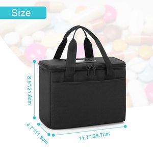 First Aid Bag Empty Small Medicine Storage Case Insulated Medication Cooler Bag Travel Pill Bottle Cooler Bag - Product Image 6