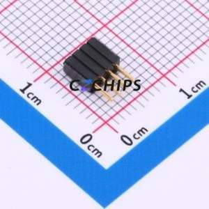 SLM-104-01-G-S Pin Socket Through hole Component (THT),P=1.27mm Connector 1.27mm Square Hole Single Row 4P - Product Image 2