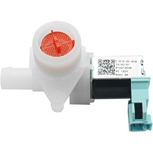 Válvula de entrada de agua W10212598, plástico eléctrico de 120V para lavadoras Whirlpool Kenmore - Product Image 1