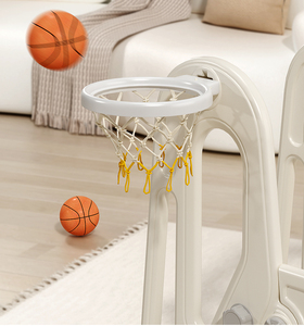 معدات ملعب داخلي للأطفال أرجوحة بلاستيكية ومجموعة منزلقة للعب مع حفرة كرة للاستخدام المنزلي أو المدرسة - Product Image 3