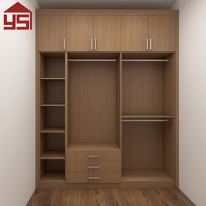 Fabricante Profesional de Armarios <span class=keywords><strong>Abiertos</strong></span> Minimalistas de Alta Calidad en Tono Madera Natural con Proceso de Contrachapado para Dormitorio - Product Image 3