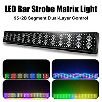 Barra de Luces LED con 313 LED, Luz Estroboscópica con Mapeo de Píxeles DMX512, Aluminio Negro, CE, para Teatro, Iglesia, Proyectos, Iluminación de Escenarios, Directo de Fábrica