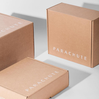Custom Logo Eco E Flute Corrugated Cardboard Paper Large Packaging Shipping Mailer Box