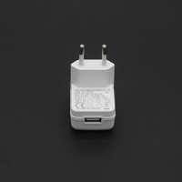 Cargador de Pared USB 2025, Adaptador de 5V 1A 5W con Enchufe Europeo, Material de PC para Teléfono