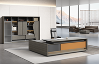 Bureau de direction en bois massif en forme de L, personnalisable, luxueux, moderne, convertible, durable, écologique, avec rangement, garantie 3 ans, pour le bureau