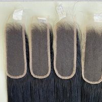 Closure en dentelle HD avec nœuds invisibles, 100% cheveux humains vietnamiens bruts, cuticules alignées, ligne de cheveux naturelle