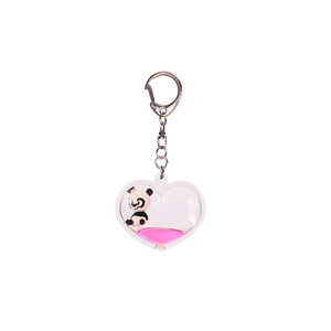 Llaveros con Forma <span class=keywords><strong>de</strong></span> Corazón, Acrílico Transparente con Líquido, Llavero Elegante con Diseño <span class=keywords><strong>de</strong></span> Cristal, Venta al por Mayor, Personalizado, con Figura <span class=keywords><strong>de</strong></span> Anime en el Interior - Product Image 1