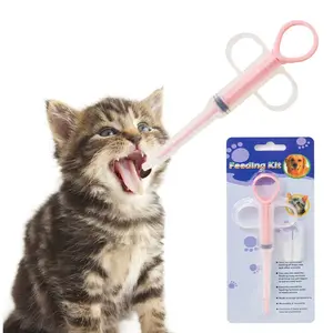 Huisdier Geneeskunde Spuit Feeder Kit Kat Pil Gun Push Dispenser Geneeskunde Water Melk Spuit Voor Honden Kat Puppies Dierbenodigdheden