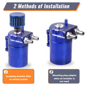 ชุดตัวกรองอากาศสำหรับหายใจขนาด300มล., อุปกรณ์จับน้ำมันตามถังน้ำมันอลูมิเนียมแบบสากลพร้อมสายเชื้อเพลิง<span class=keywords><strong>3</strong></span>/8 "NBR - Product Image 2