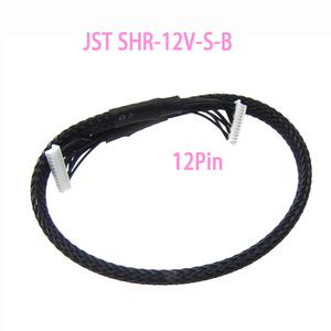 Заводской OEM-кабель с разъемом JST SHR-12V-S-B, 12-контактный, шаг 1,0 мм, в оплетке, для промышленного оборудования - Product Image 1