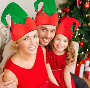 Sombrero <span class=keywords><strong>de</strong></span> Fieltro <span class=keywords><strong>de</strong></span> <span class=keywords><strong>Duende</strong></span> Navideño Moon Boat, Campanas, Regalos y Accesorios para Fiestas Navideñas, Sombrero <span class=keywords><strong>de</strong></span> Fieltro <span class=keywords><strong>de</strong></span> Ayudantes <span class=keywords><strong>de</strong></span> <span class=keywords><strong>Santa</strong></span> - Product Image 5