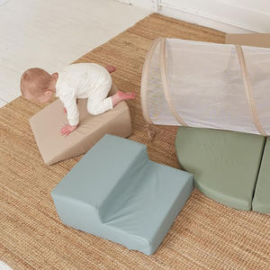 Ensemble de jeux souples pour intérieur, équipement de gym, blocs d'escalade en mousse, ensemble de jeux de grande taille avec tunnel à ramper et tissu doux - Product Image 6