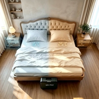 Surmatelas rafraîchissant à double zone pour lit, système de circulation d'eau et de contrôle de la température, système de sommeil intelligent et rafraîchissant