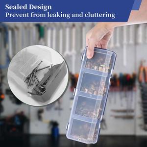 2 pezzi Organizer a vite contenitori di stoccaggio per attrezzi da Garage contenitori per dadi chiodi bulloni - Product Image 2