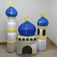 Hanukkah Vacances Décorations Gonflables En Plein Air Gonflable Mosquée Musulmane Inflatables Lumineux Cour Festival Décorations Personnalisées