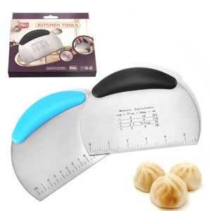 Espátula de Acero Inoxidable Multiusos Antideslizante con Forma de Arco y Escala de Medición para Repostería, Venta al Por Mayor Personalizada - Product Image 6