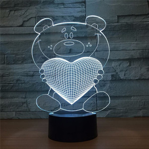 Animal Model <strong>Luminous</strong> 3D Illusion LED Nightlight Colourful Desk <strong>Light</strong> <strong>Turtle</strong> Figure - Product Image 5