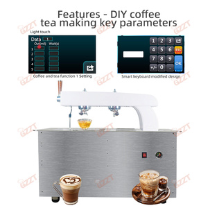 Cafetera thương mại chuyên nghiệp 3 nồi hơi đôi đầu dưới quầy Cà Phê Trà espresso maker máy được xây dựng trong teapresso máy - Product Image 1