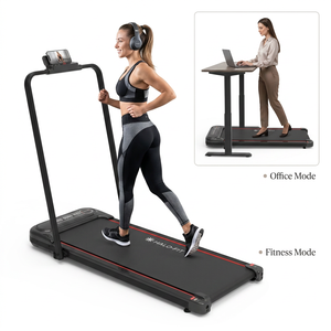 Tapis roulant pliable 2-en-1 ultra-fin avec écran LED pour la maison et le <span class=keywords><strong>bureau</strong></span> - Product Image 1