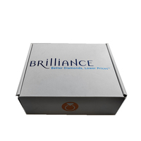 Boîte d'expédition en carton ondulé personnalisée, intérieur bleu, impression quadricolore, emballage recyclable, boîte en papier rectangulaire